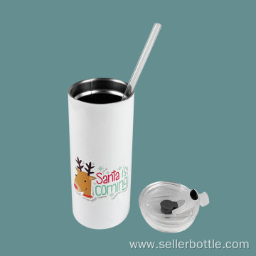 340mL Heat Transfer Insulated Tumbler With Straw